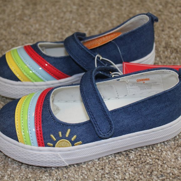 Gymboree Farming Friends Mary Jane Rainbow Shoes Toddler Girls Size 9 11 NWT - Picture 3 of 5